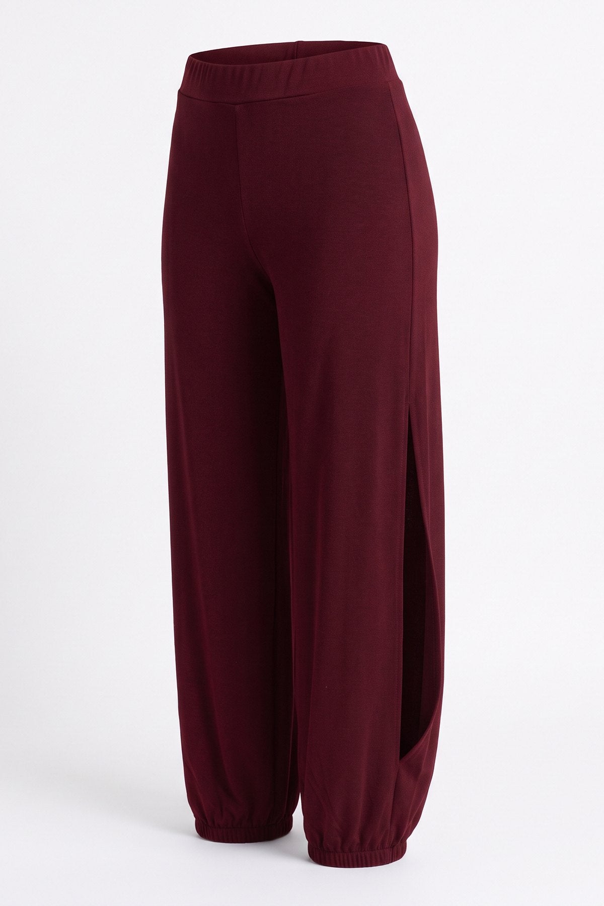 Yan Yırtmaçlı Tango Pantolonu RU5401 – Bordo