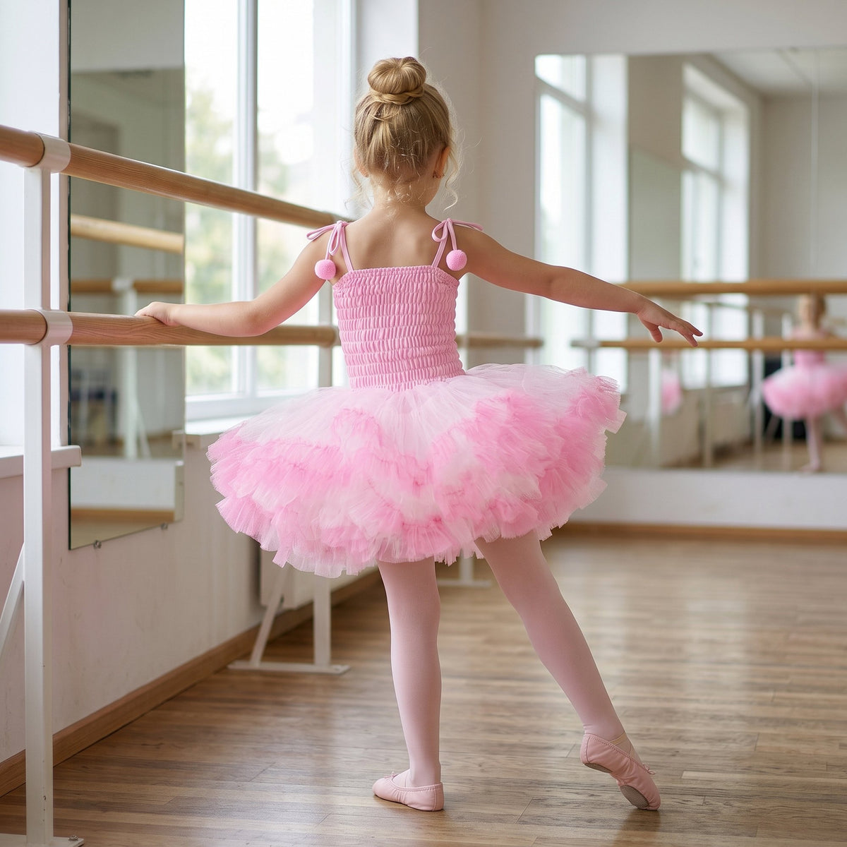 Kids' Tutu Ballet Dress – Tütülü Çocuk Bale Elbisesi - Pembe