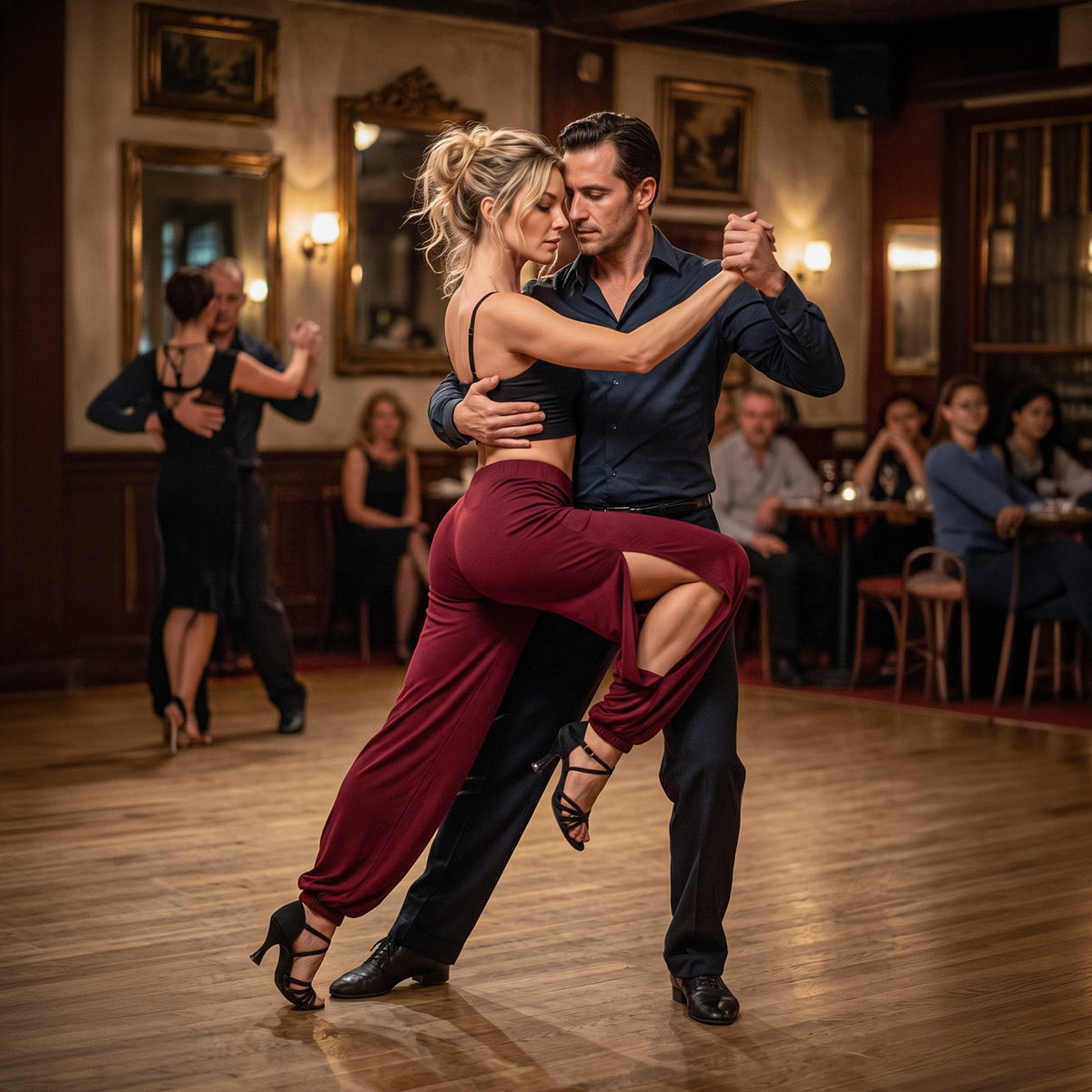 Yan Yırtmaçlı Tango Pantolonu RU5401 – Bordo