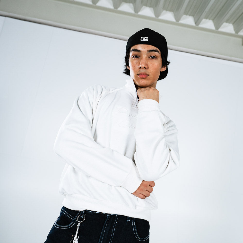 Yarım Fermuarlı Sweatshirt R4018 – Bej