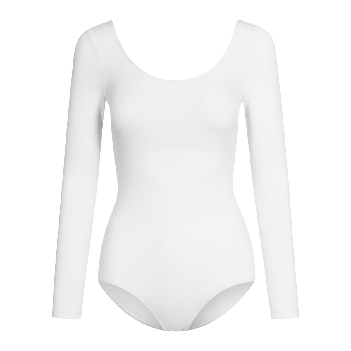 Uzun Kollu Bale Mayosu R3104 – Beyaz