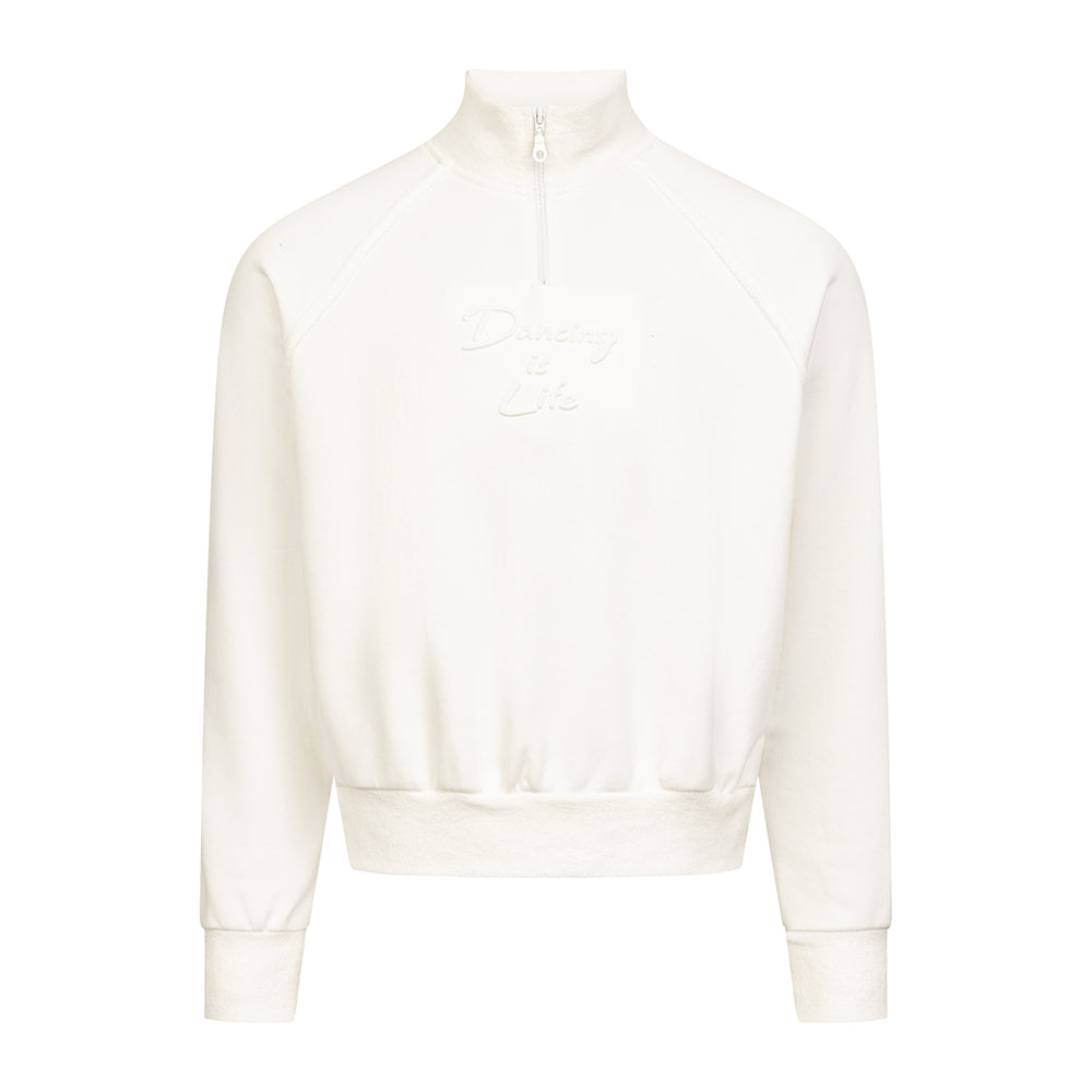 Yarım Fermuarlı Sweatshirt R4018 – Bej