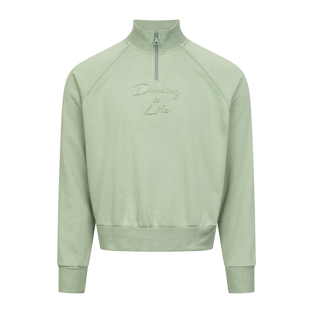 Yarım Fermuarlı Sweatshirt R4018 – Yeşil