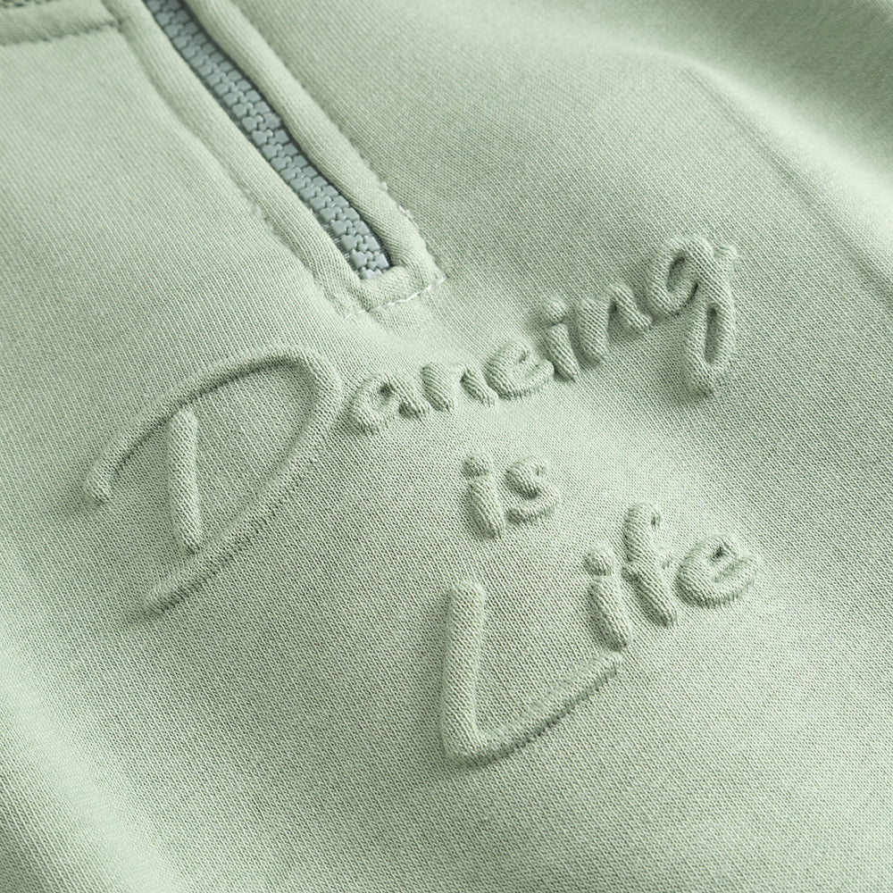 Yarım Fermuarlı Sweatshirt R4018 – Yeşil